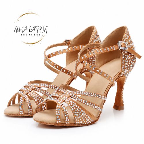 Zapato beige dorado — par
