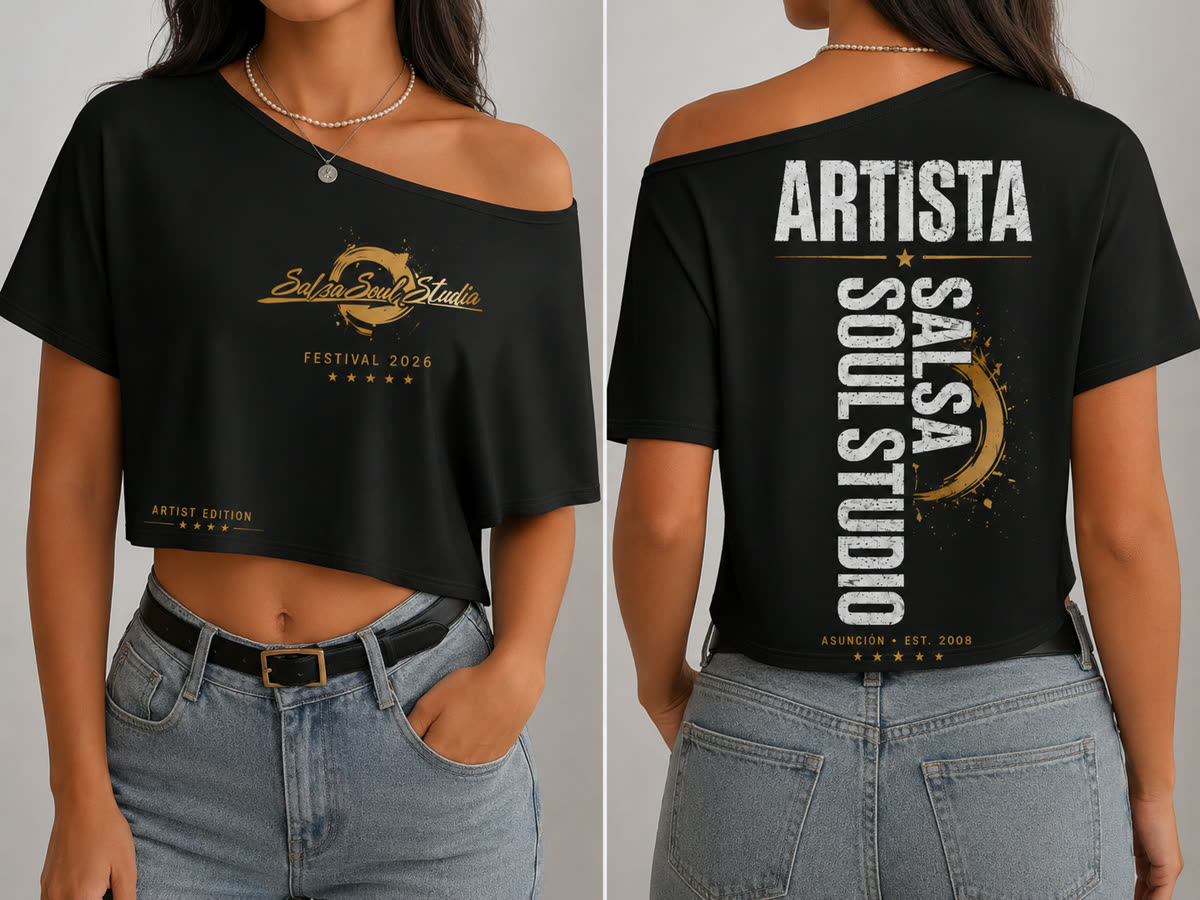 Remera pupera negra del festival