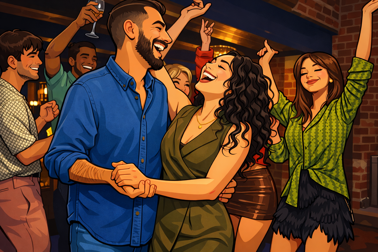 Pareja bailando